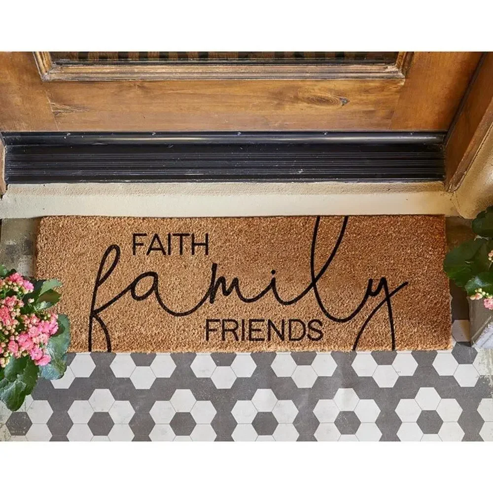 ❤️NWT❤️ Doormat - Faith Family Friends